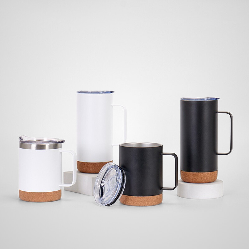 Double Wall Vacuum Tumbler Cup Powder Coated Insulated Stainless Steel Coffee Mugs