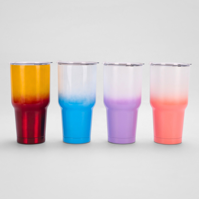 30oz Double Wall Stainless Steel Gradient Color Travel Mug