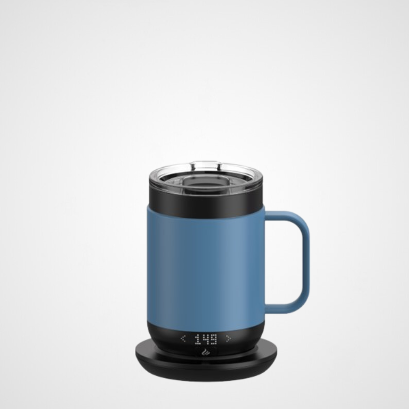 16oz Wireless Warmer Coaster Pad Heated Temperature Control Display Smart Car Cup Stainless steel Travel Coffee Ceramic Mugs