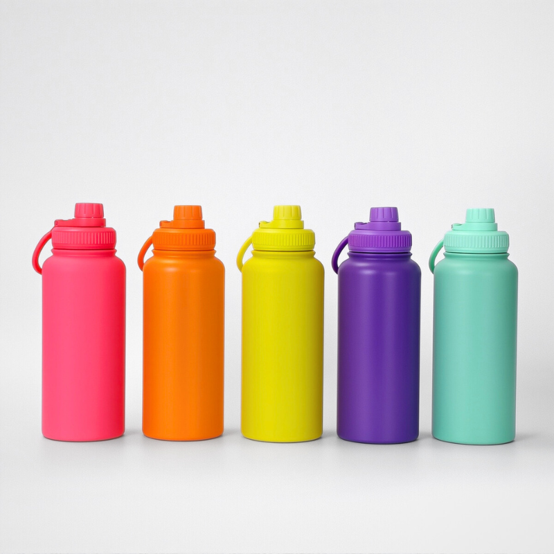 32oz Stainless Steel Vacuum Flask Sport Outside Water Bottles