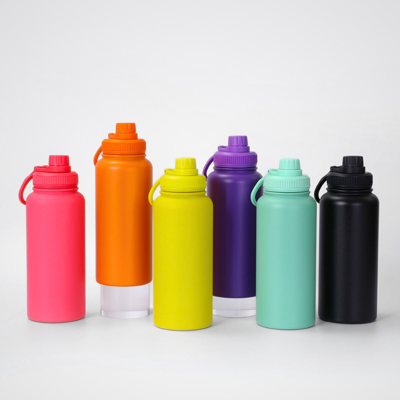 32oz Stainless Steel Vacuum Flask Sport Outside Water Bottles