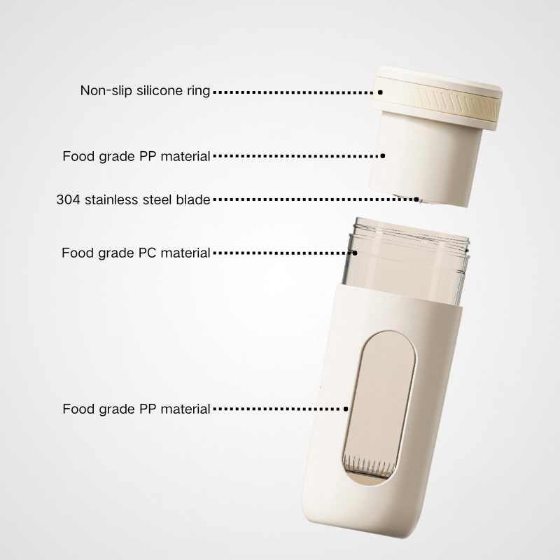Portable Electric Juicer Wireless Charging Fruit Smoothies Juice Extractor Machine Mini Handheld Food Blender