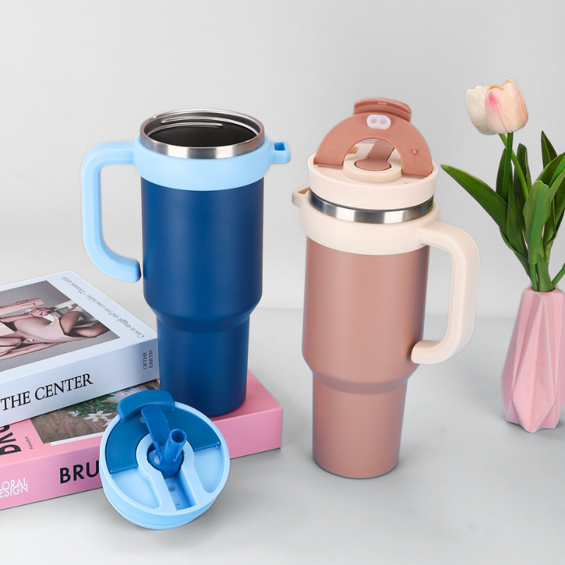 40 oz Stainless Steel Vacuum Insulated Metal Travel Mug