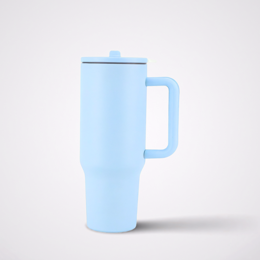 40oz Stainless Steel Car Mug with Straw-Durable & Leak-Proof