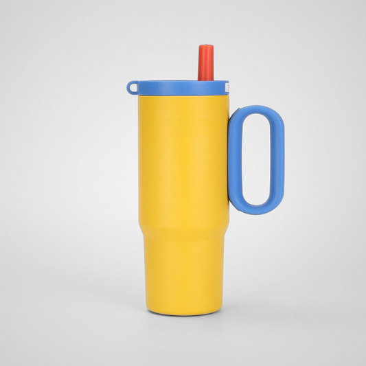 Stainless Steel Vacuum Insulated Cup Event Gift Printed Travel Mug With Lid