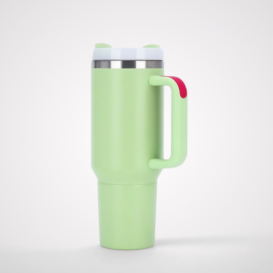 2 in 1 Travel Stainless Steel Compartment Storage Bowl Portable Removable 40oz Double-Layer Water Bottles