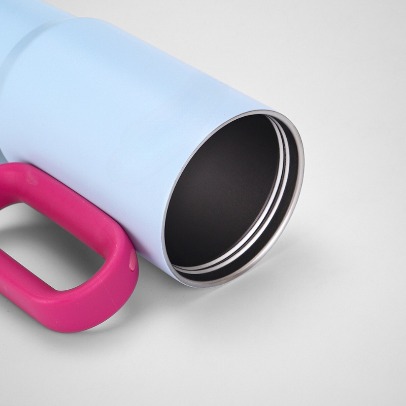 Stainless Steel Vacuum Insulated Cup Event Gift Printed Travel Mug With Lid