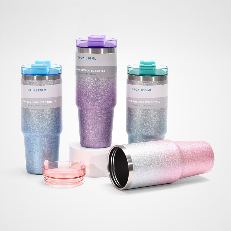 30oz Double Walled Stainless Steel Vacuum Insulation Travel Mug