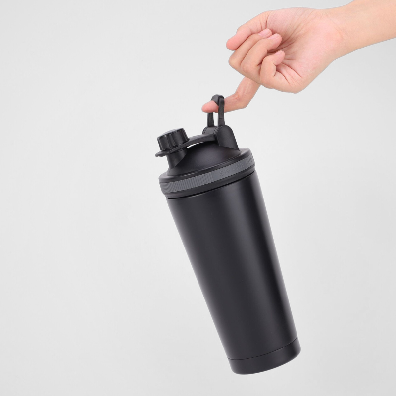 750ml Stainless Steel Vacuum Flask Shaker Water Bottle Insulated Protein Powder Shaker Bottle