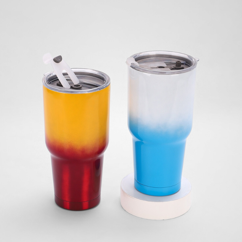30oz Double Wall Stainless Steel Gradient Color Travel Mug