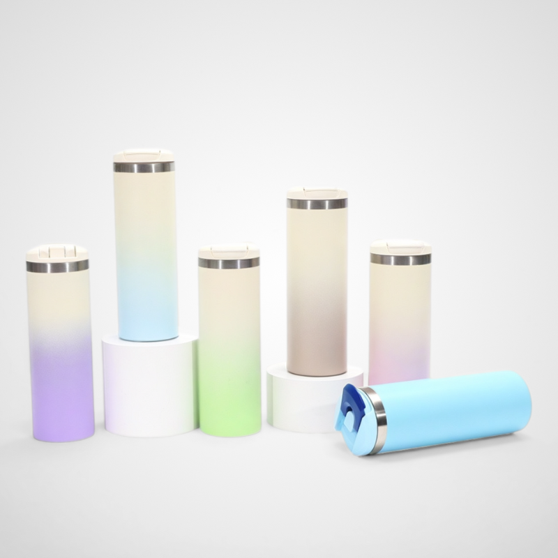 Portable 500ml Simple Straight Cup 304 Stainless Steel Vacuum Cup