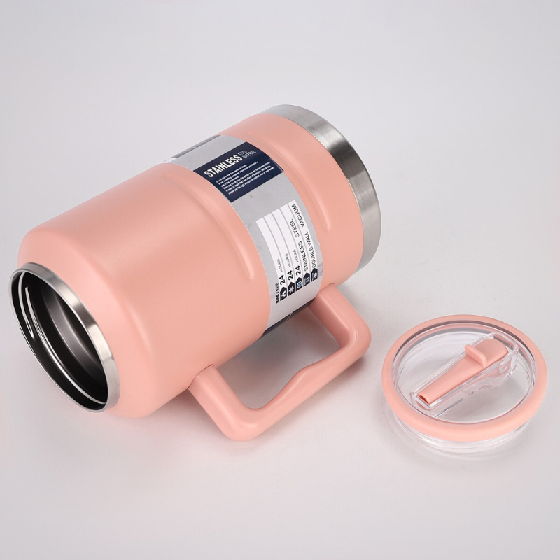 Large Capacity Double Wall Stainless Steel Insulated Camping Handle Tumblers