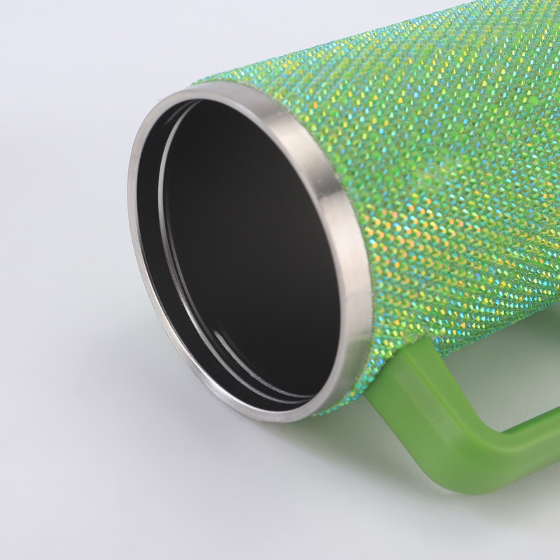 40oz Diamond Bedazzled Crystal Rhinestone Bling Vacuum Insulated Mug