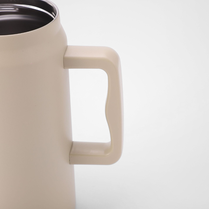 50oz Stainless Steel Portable Handle Vacuum Insulated Car Cup with Large Capacity