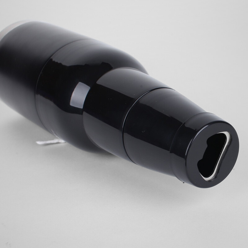 Stainless Steel Vacuum Insulated Can Cooler With Beer Opener Drink