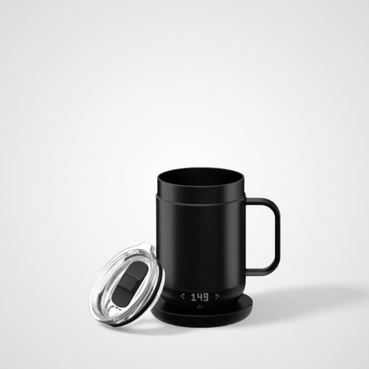 16oz Wireless Warmer Coaster Pad Heated Temperature Control Display Smart Car Cup Stainless steel Travel Coffee Ceramic Mugs