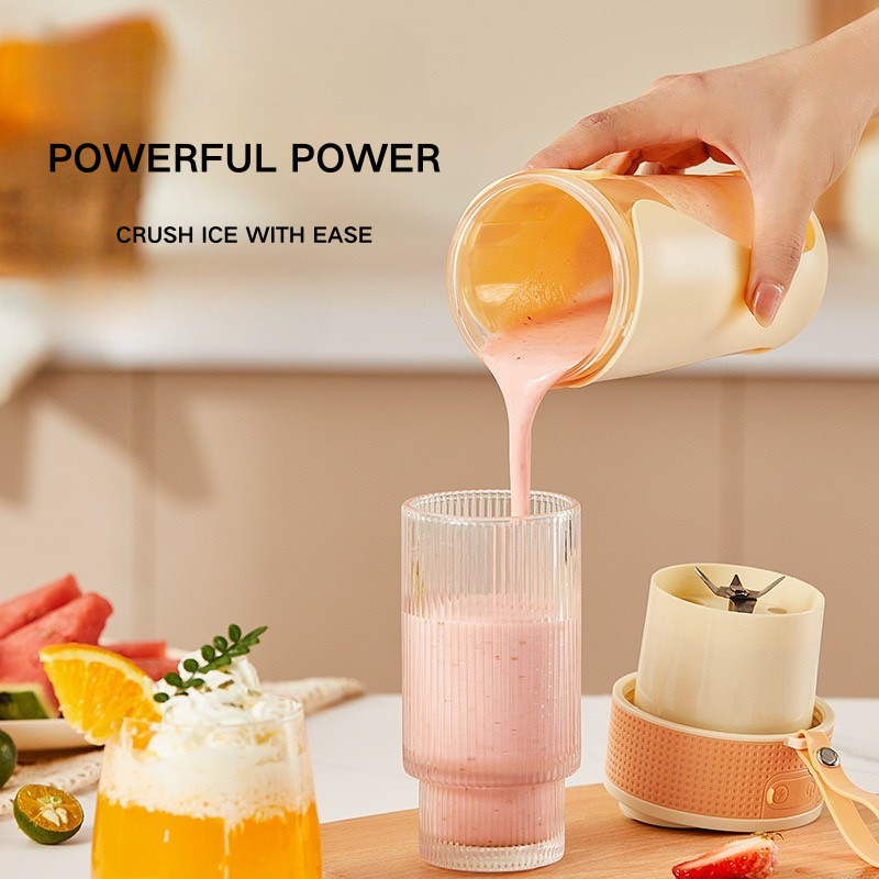 450ml Mini Portable Blender Juicer Portable Juicer 6-blade Fruit and Vegetable Mixer Multifunctional Juicer