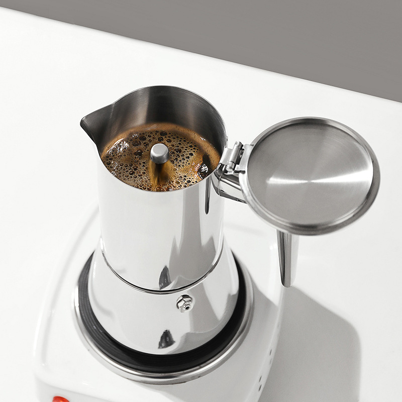 Stovetop Espresso Coffee Maker Stainless Steel Mocha Pot