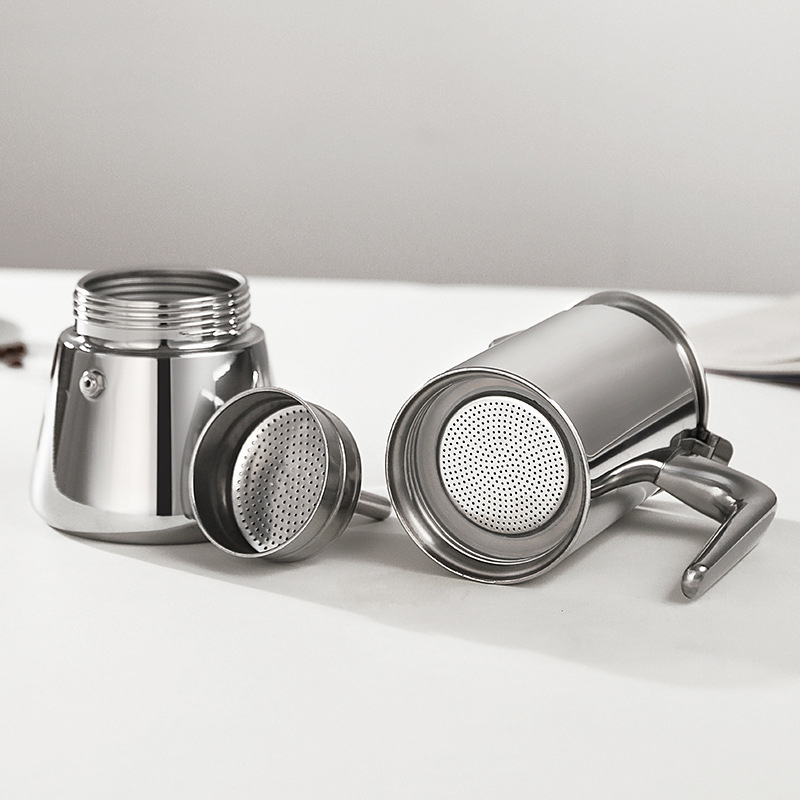 Stovetop Espresso Coffee Maker Stainless Steel Mocha Pot