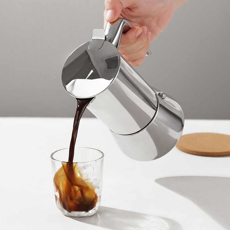 Stovetop Espresso Coffee Maker Stainless Steel Mocha Pot