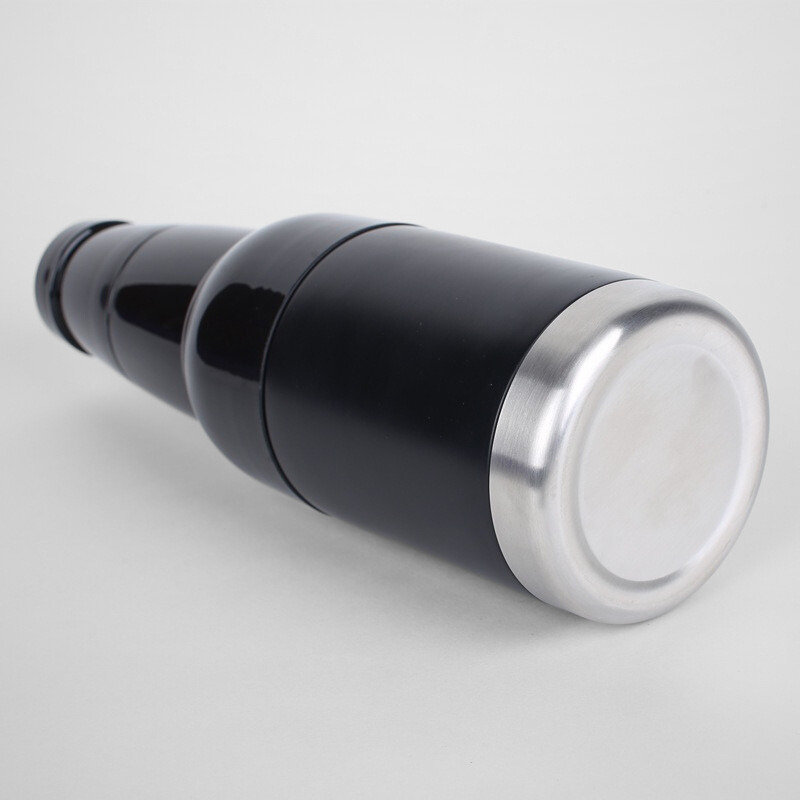 Stainless Steel Vacuum Insulated Can Cooler With Beer Opener Drink