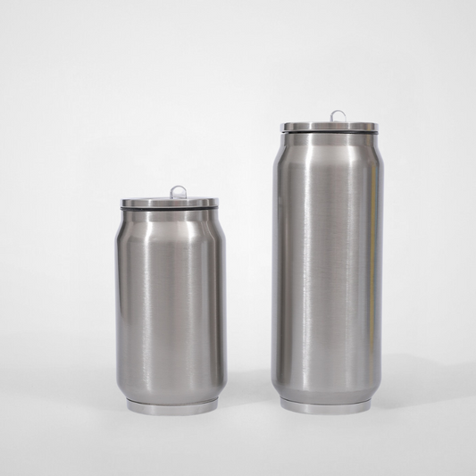 New Arrival Cans Thermal 350ml 500ml 304 Stainless Steel Insulated Coffee Can Cup WITH LID