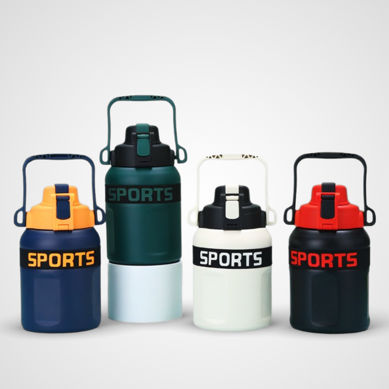 Large Capacity Stainless Steel Water Bottle Sports with Handle