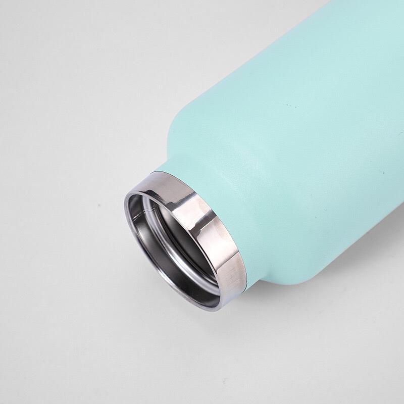 Portable 316 Stainless Steel Sports Water Bottle Double Vacuum Thermos Cup Easily Opens