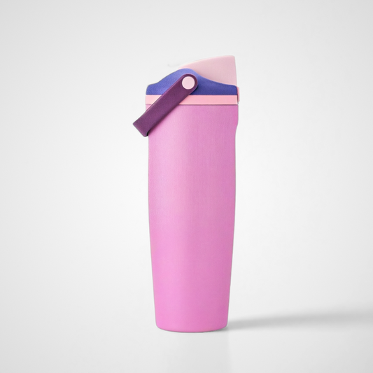 New 40oz Double-Layer Stainless Steel Sports Kettle with Handle