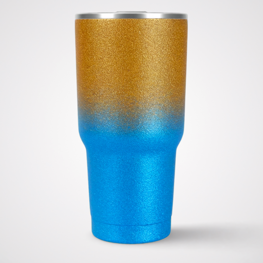 30oz Stainless Steel Powder Coating Glitter Tumbler Vacuum Beer Mug