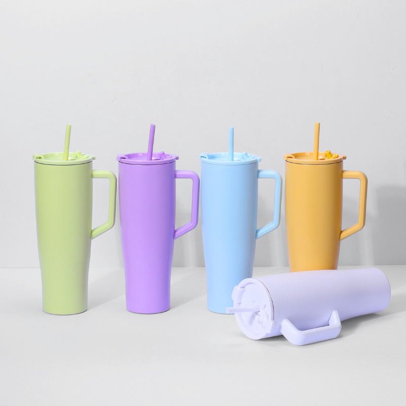 40oz Double-Walled Vacuum Insulated Stainless Steel Car Mug