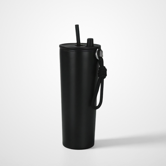 Double Wall 304 Stainless Steel Drawstring Coffee Cup Large-capacity