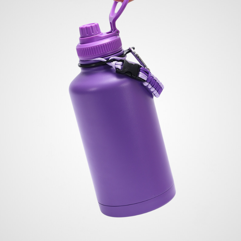 Stainless Steel Large Insulated Gym Sport Water Bottle with Straw