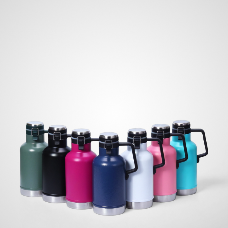 1900ml Outdoor Sports Can Cooler Drinkware Insulated Vacuum Tumbler Stainless Steel Water Bottle