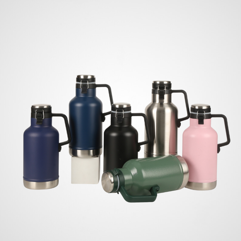1900ml Outdoor Sports Can Cooler Drinkware Insulated Vacuum Tumbler Stainless Steel Water Bottle