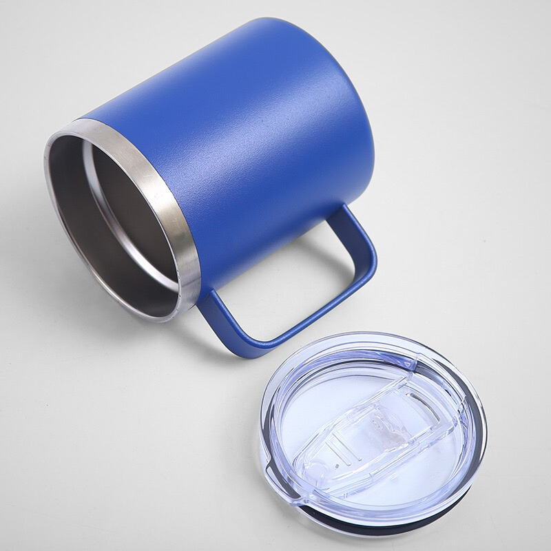 Double Wall Tumbler Travel Mug with Lid and Handle