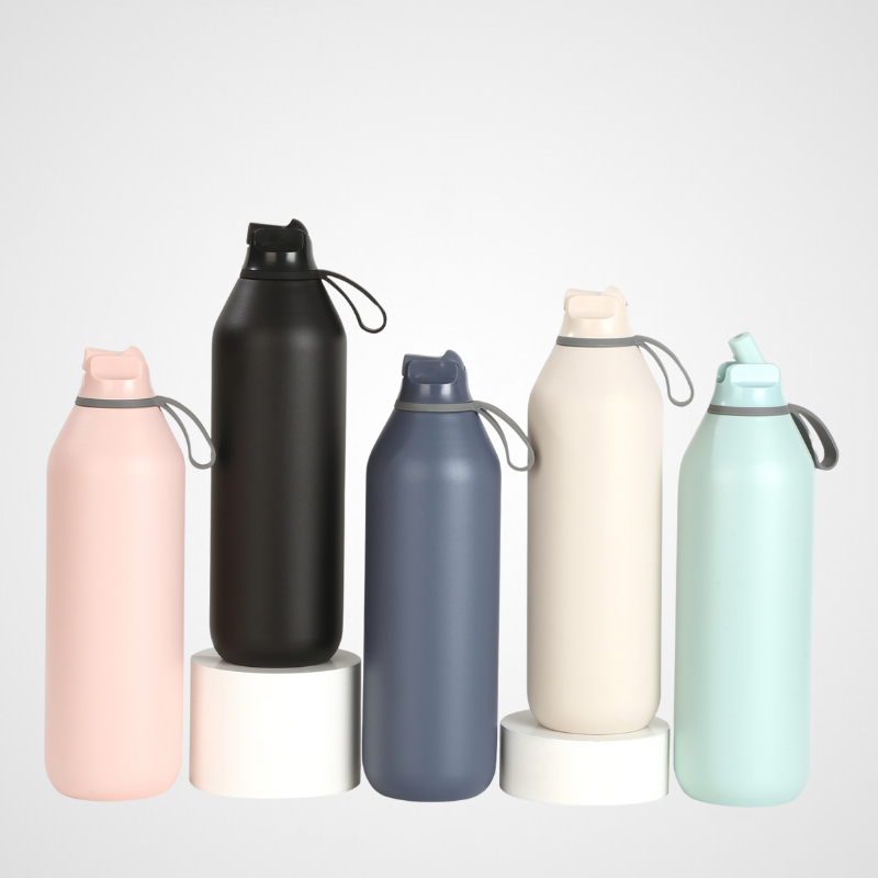 20oz Outdoor Travel Double Wall Stainless Steel Vacuum Sports Sippy Water Bottle