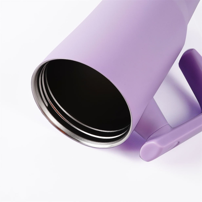 40oz Stainless Steel Car Cup Rotating Handle Large Capacity Insulated Outdoor Sports Bottle