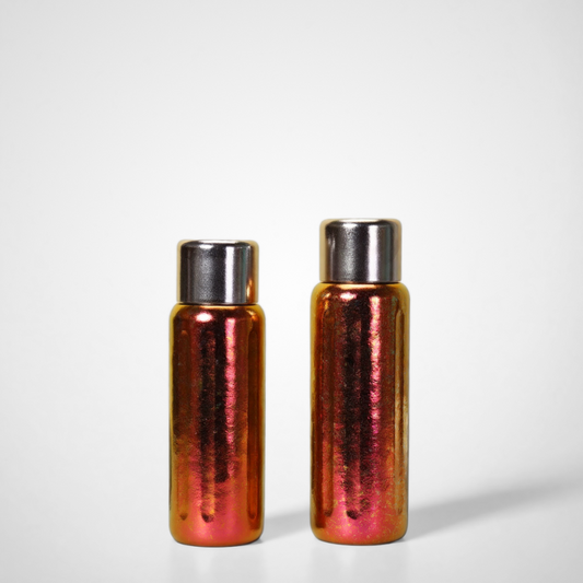 Custom 500ml Titanium Double Wall Water Bottle Silver Insulated for Outdoor Camping With Direct Drinking Lid