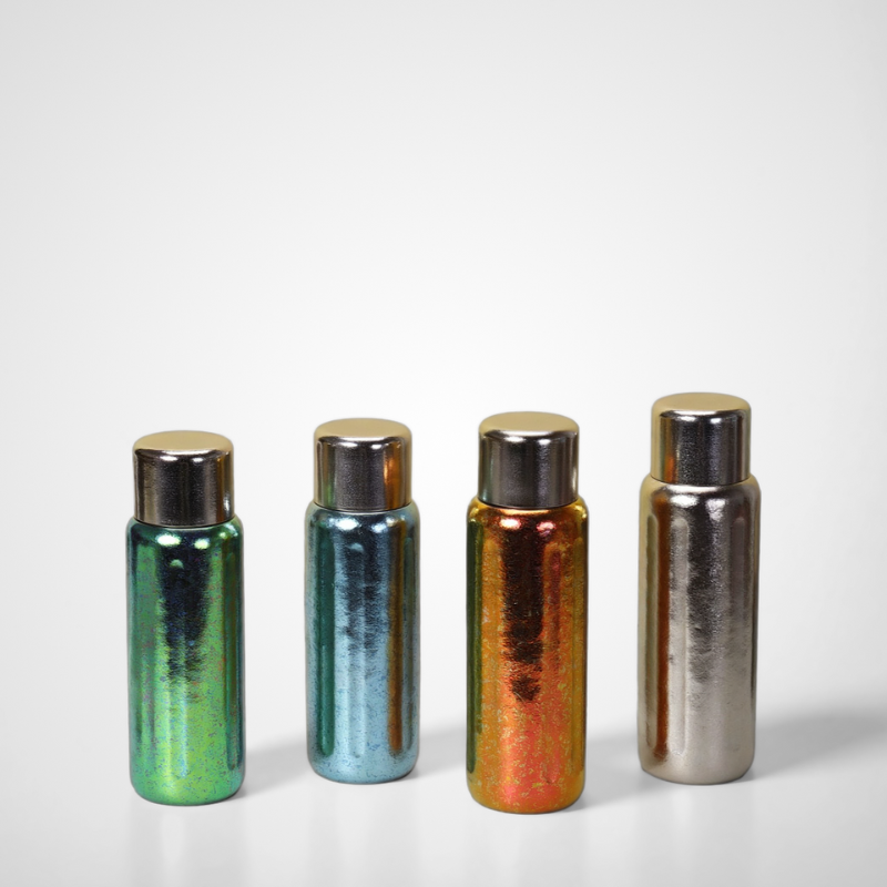 Custom 500ml Titanium Double Wall Water Bottle Silver Insulated for Outdoor Camping With Direct Drinking Lid