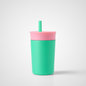 Kids Insulation Stainless Steel Tumbler with Spill Resistant Flexible Straw