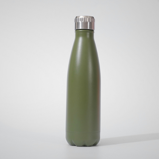 500ml Stainless Steel Insulated Vacuum Flask Cola Shape Steel Drink Water Bottle