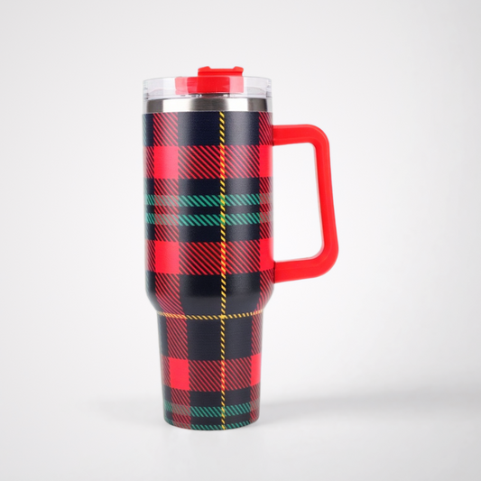 40oz Cup Portable Printed Car Cup With Handle Large Capacity Ice Bully Cup