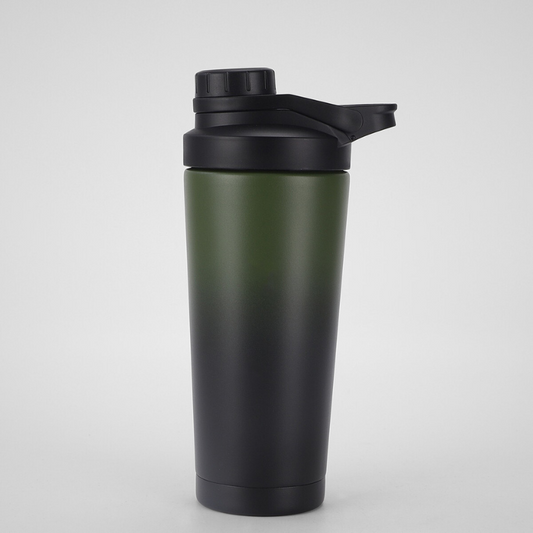 Double Wall 304 Stainless Steel Vacuum Insulated Gym Protein Shaker Bottle