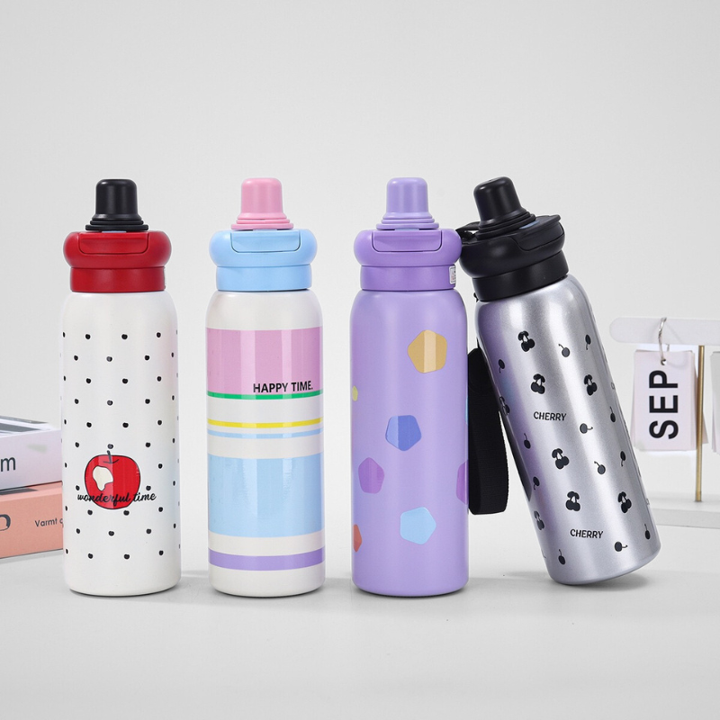 New Design 650ml Outdoor Sports Drinkware Insulated Vacuum Tumbler Stainless Steel Water Bottle