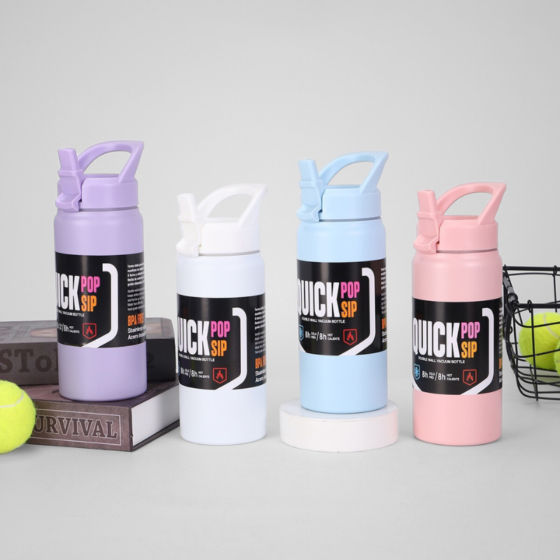 Double Wall Stainless Steel Insulated Vacuum Flask Classic Wide Mouth Water Bottle
