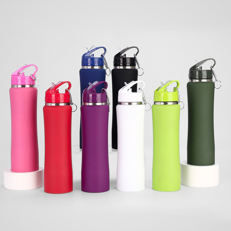 Stainless Steel Vacuum Straw Small Waist Thermos Outdoor Mountaineering Household Water Cup