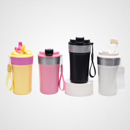 Powder Coated Insulated Stainless Steel Coffee Mug with Lid