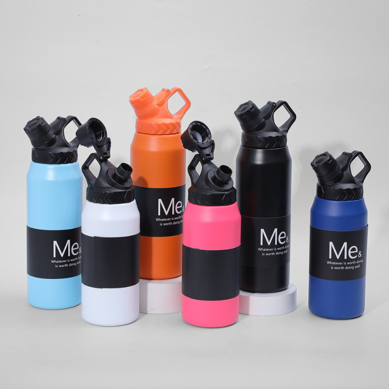 Portable Thermos Outdoor Tourism Stainless Steel Water Bottle Large Capacity Insulated Cup