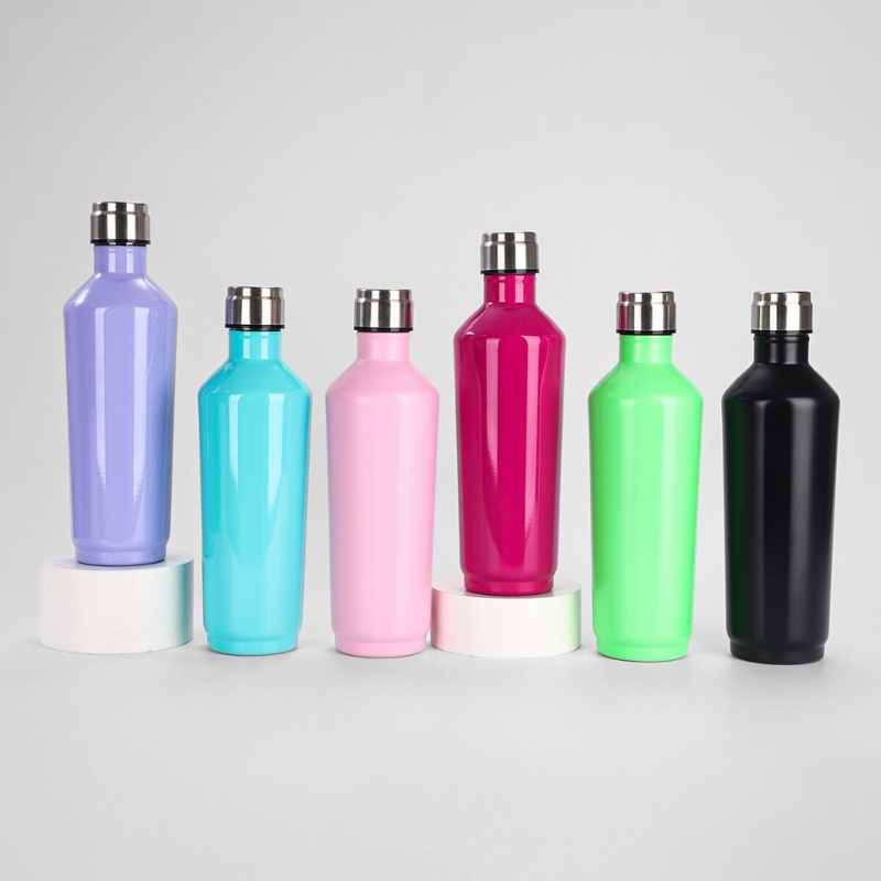 Modern Design Portable Diamond-Shaped Hexagonal Wine Stainless Steel Water Bottle